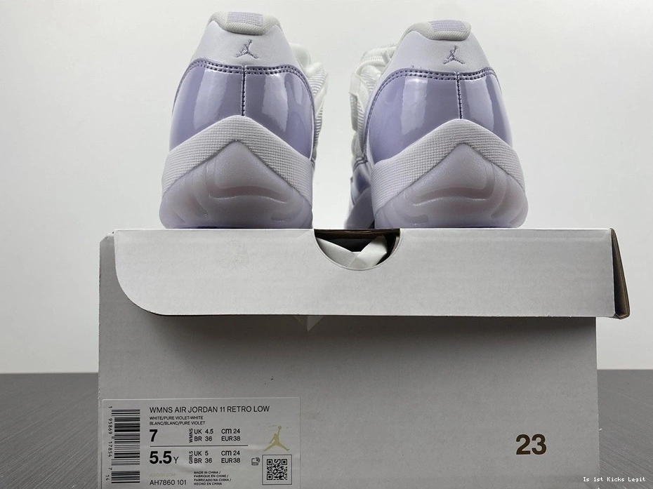 AH7860-101 Air “Pure 11 Violet” Jordan Low 0405